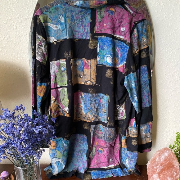 Funky fun vintage blazer! Women’s Size M, super cool retro pattern - Picture 4 of 4